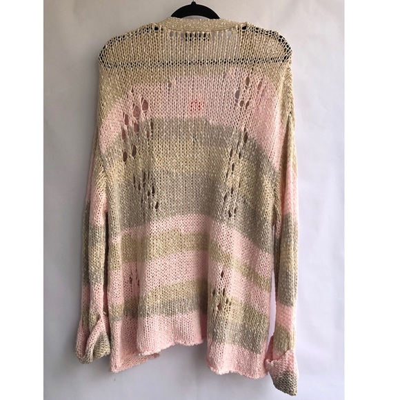 Wildfox Yara Distressed Dolman Cardigan Sz Small - Picture 3 of 6